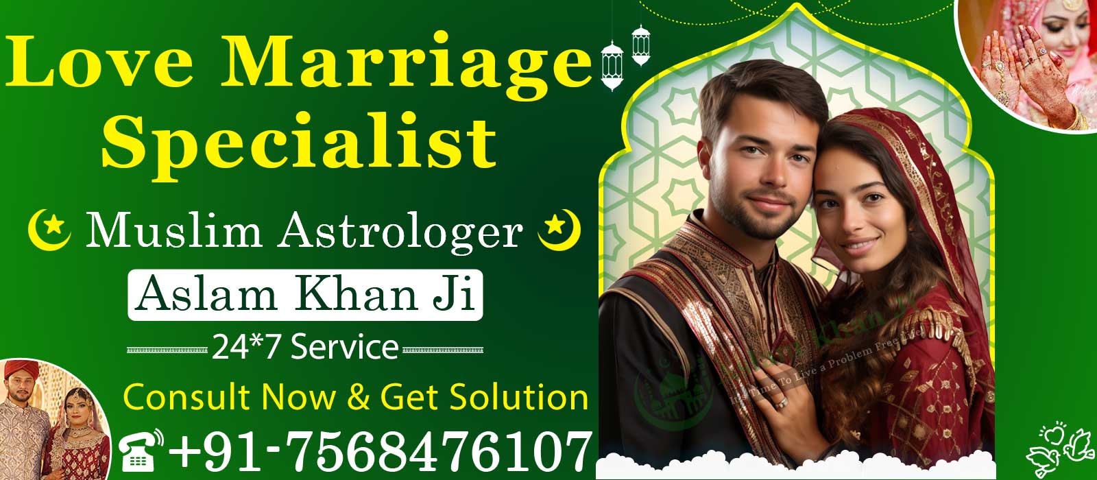 Astrologer Aslam Khan Ji +91-7568476107